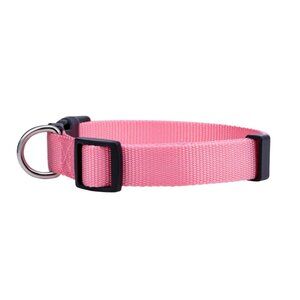 NWT Native Pup Basic Nylon Dog Collar, Adjustable for Small Dogs or Puppies Pink